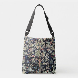 Ajustável William Morris Tree of Life Cross-body bag bolsa