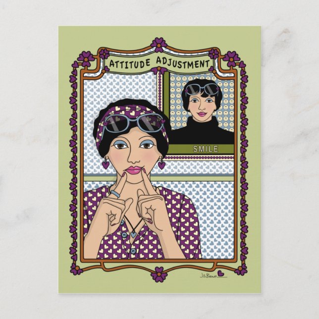 Ajuste de atitude_A_ Cartão postal (Frente)