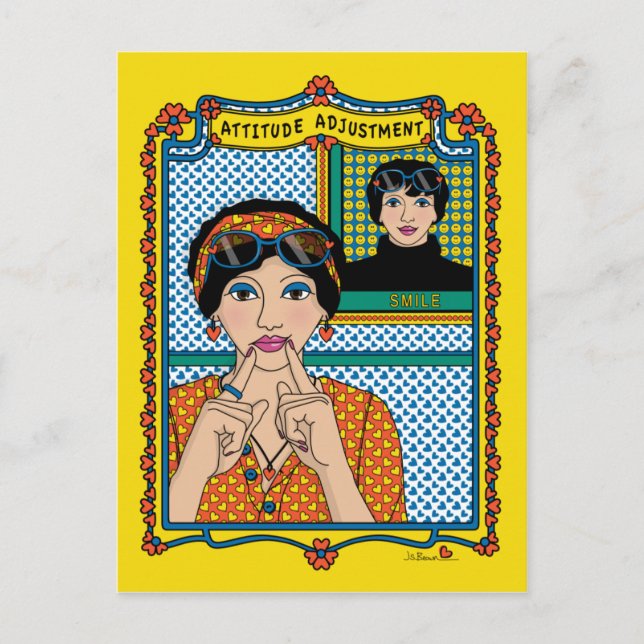 Ajuste de atitude B_ Cartão postal (Frente)