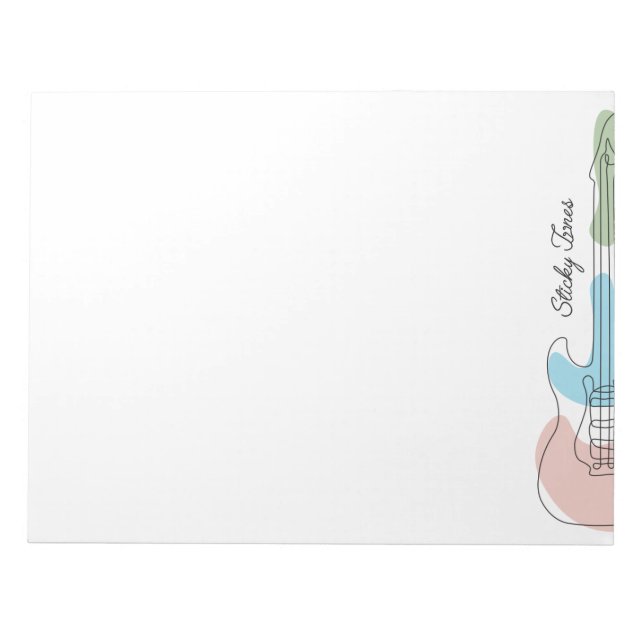 Ajustes Fixos | Bloco de notas | Deixe a música fa (Frente)