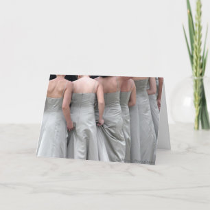 "Ajustes Menores" Bridesmaid Obrigado Cartões