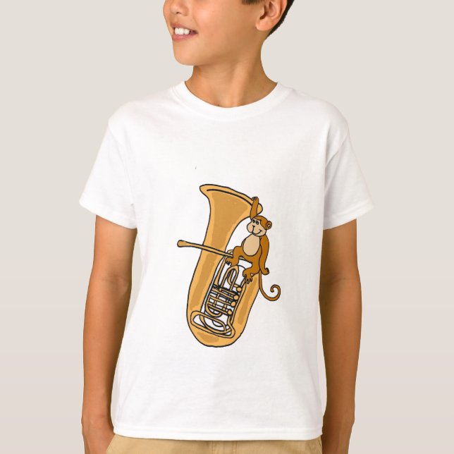 AK- camisa do macaco e da tuba (Frente)