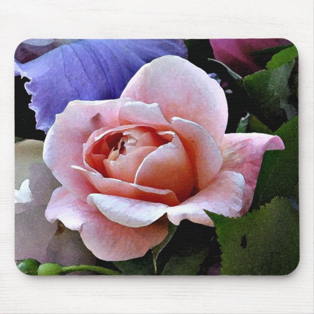 AK- Mousepad cor-de-rosa delicado (Frente)