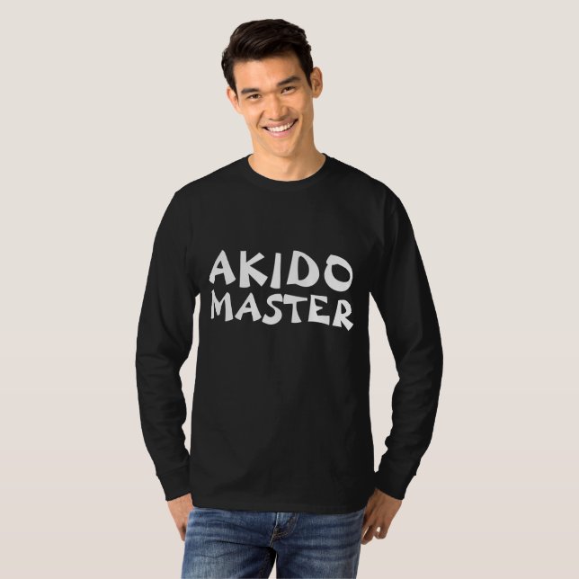 AKIDO MASTER MARTIAL ARTS T-SHIRTS CAMISETAS (Frente Completa)