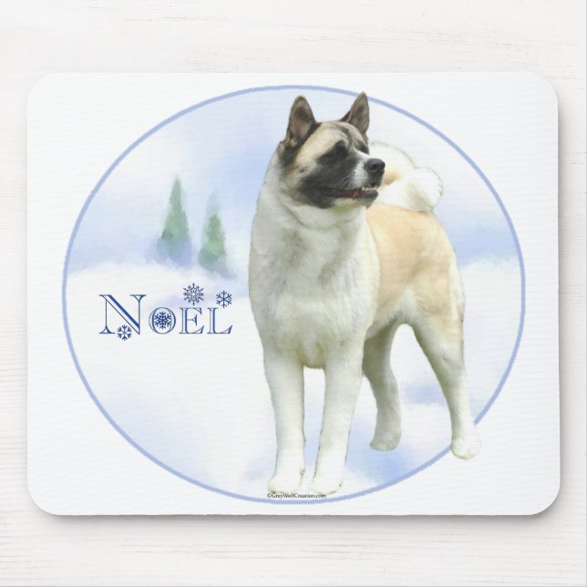 Akita Noel Mousepad (Frente)