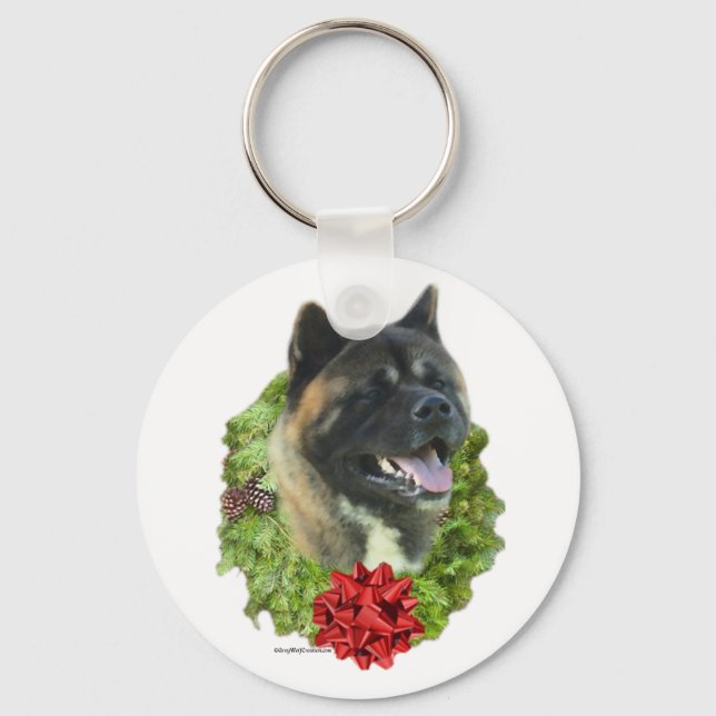 Akita Wreath - Chaveiro (Frente)