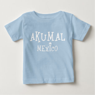 Akumal Mexico Design - Camiseta de Jersey Fina par