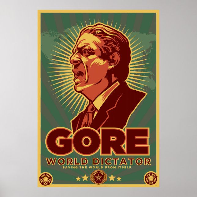 Al Gore para Poster de Ditador - Personalizado (Frente)