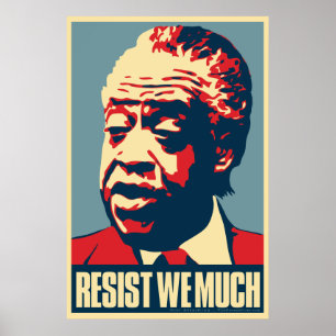 Al Sharpton "resiste-nos muito" poster da paródia