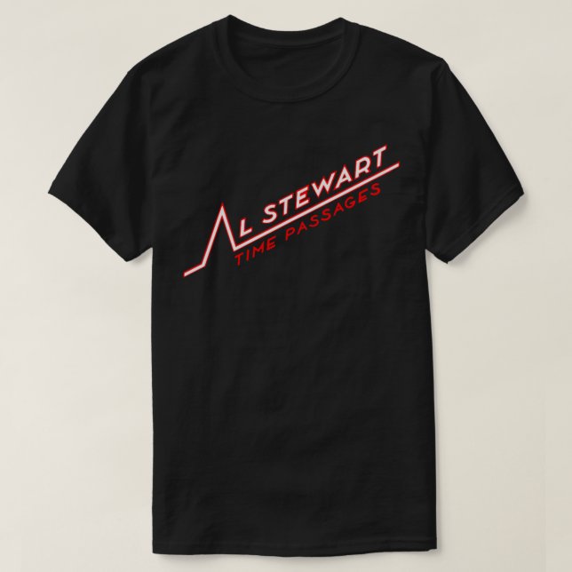 Al Stewart Time Passa O T-Shirt Clássico (Frente do Design)