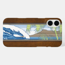 Ala Moana Havaiana Faux Koa Wood Surf Sinal Mães