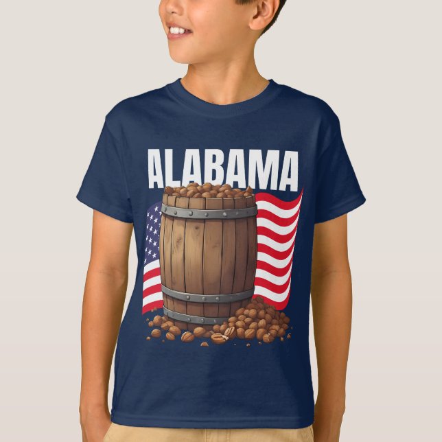 Alabama Boy's Dark T-Shirt  (Frente)