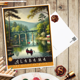 Alabama | Cartão postal de Estado Hiperrealista