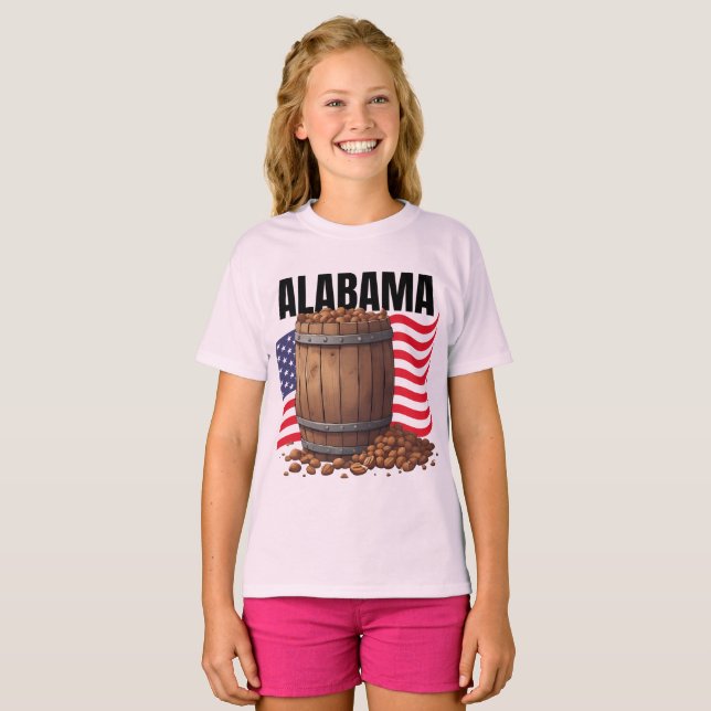 Alabama Girl's T-Shirt (Frente Completa)