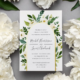 Alabaster | Arco Floral Verde e Branco