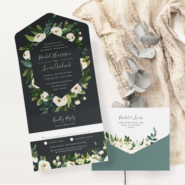 Alabaster | Casamento de Quadro Floral Branco (Criador carregado)