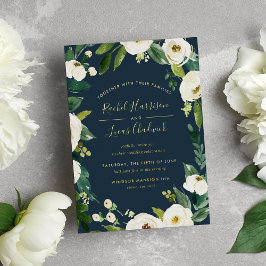 Alabastro Floral Frame Wedding Dourado