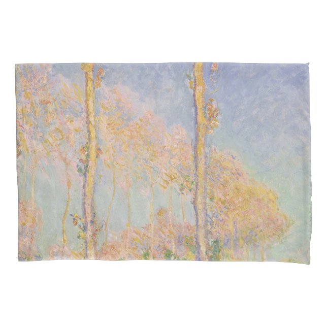 Álamos, paisagem impressionista, Claude Monet (Frente)