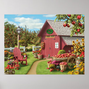 Alan Giana "Apple colhe" o poster