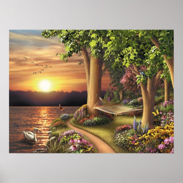 Alan Giana "Around the Lake" Poster (Frente)