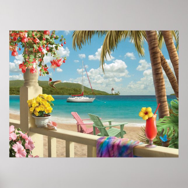 Alan Giana "Island Retreat" Poster (Frente)