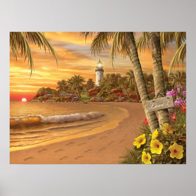 Alan Giana "Tropical Love" Poster (Frente)