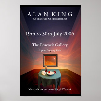 Alan King - Poster da exposição Peacock