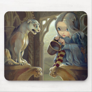 "Alannah e a gárgula" Mousepad