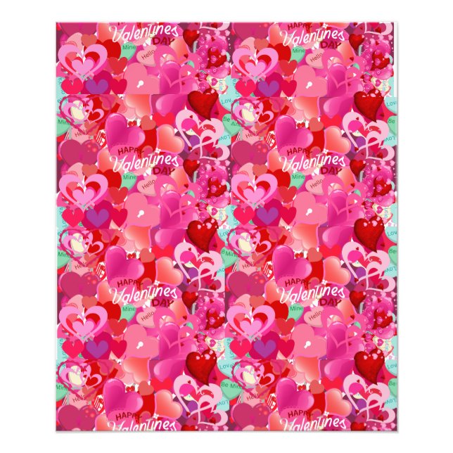 Alargamento de Fotos do Namorados Vermelho (Frente)