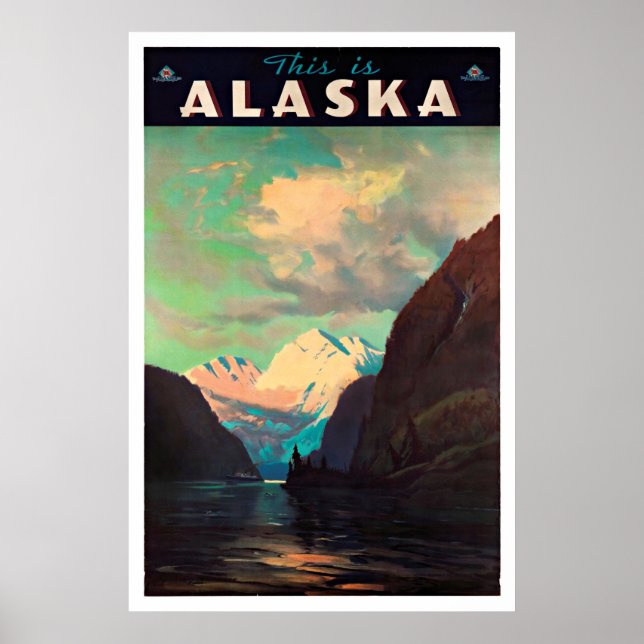Alasca - Posters de Viagens vintage (Frente)