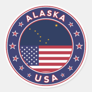 Alaska, camiseta do Alasca, adesivo do Alaska, sac