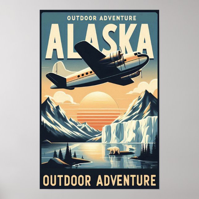 Alaska Outdoor Adventure Poster (Frente)
