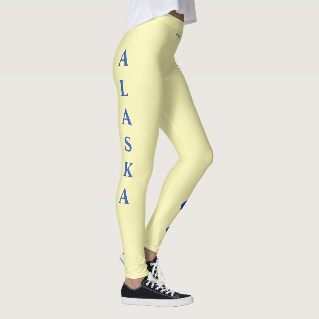 Alaska State Esqueça-me de Leggings de Flores do E (Direita)