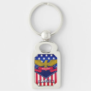 Alaska USA Flag Chaveiro