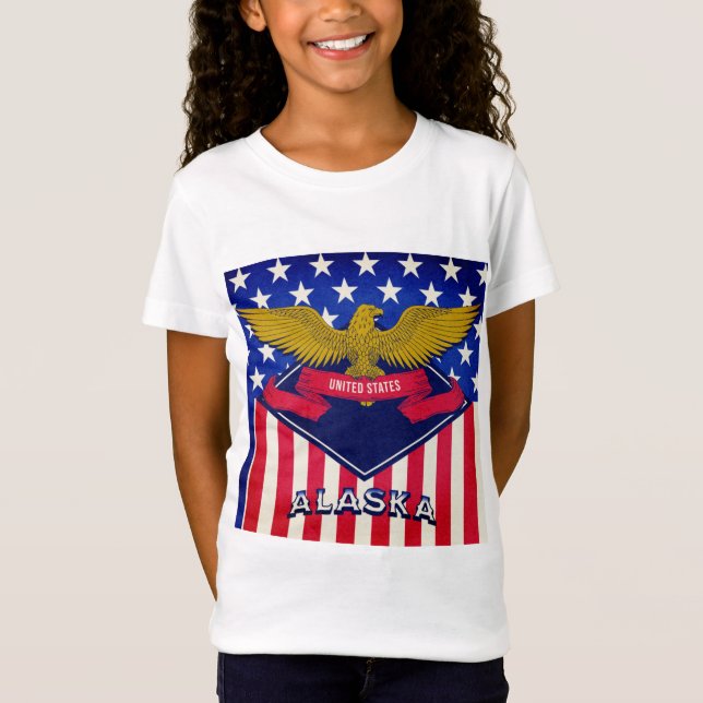 Alaska USA Flag T-Shirt (Frente)