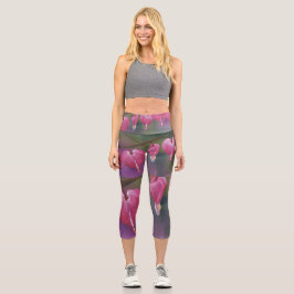 Alaskan Bleeding Hearts High Waisted Capris