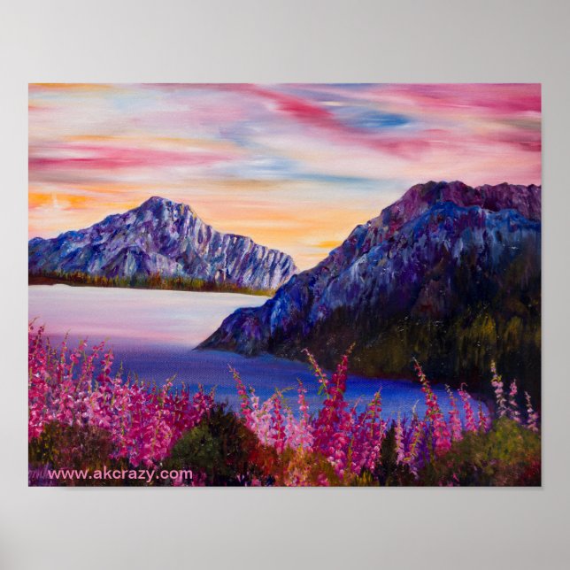 Alaskan Cotton Candy Matte Poster (Frente)