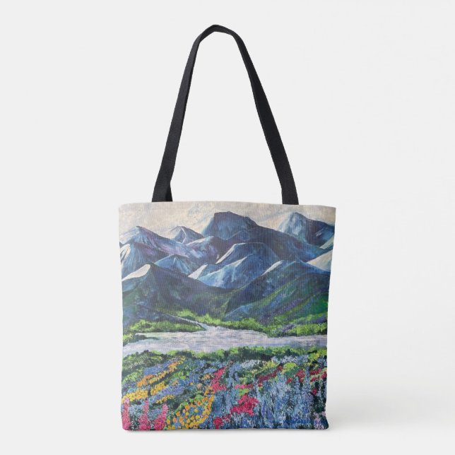 Alaskan Tisha' s Garden Tote Bag (Verso)