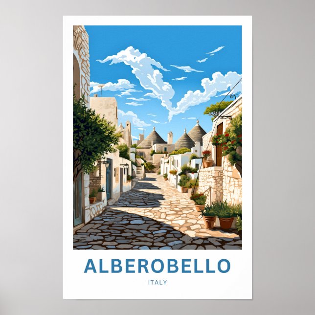Alberobello Itália Viagem Impressão (Frente)