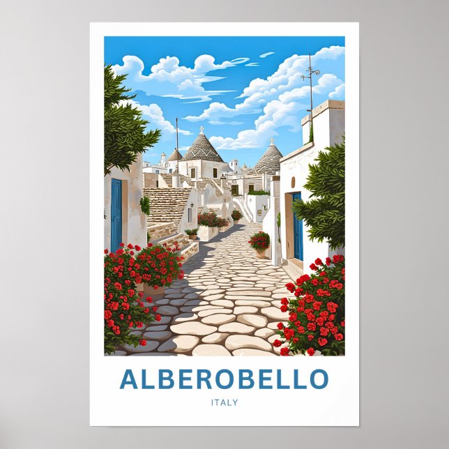 Alberobello Itália Viagem Impressão (Frente)