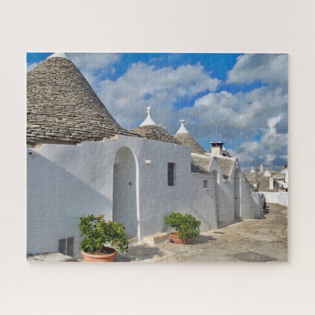 Alberobello Trulli House - Itália Quebra-cabeça Ji (Horizontal)