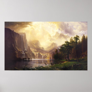 Albert Bierstadt no poster das montanhas