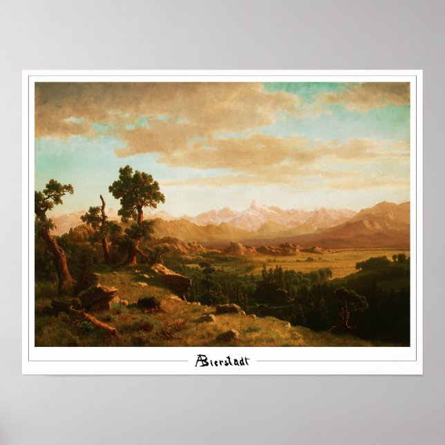 Albert Bierstadt Zedign Art Poster nº 14 (Frente)