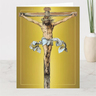 Albrecht Dürer 1505 Cristo na Cruz. cartão
