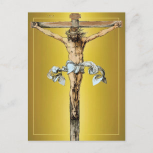 Albrecht Dürer 1505 Cristo na Cruz Cartão Postal