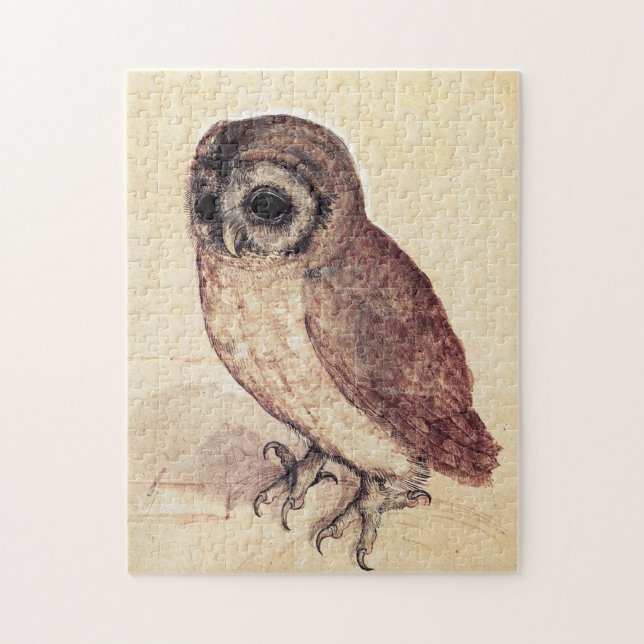 Albrecht Durer o quebra-cabeça da coruja pequena (Vertical)