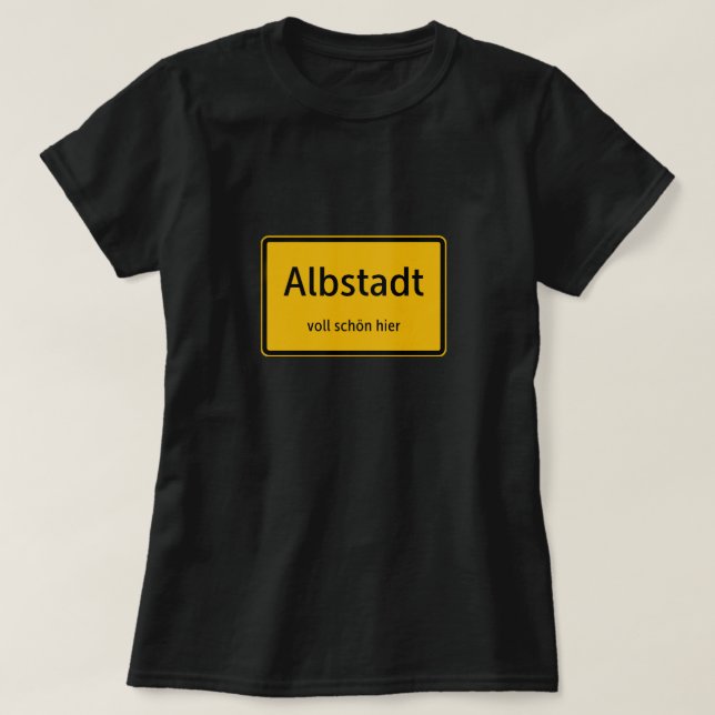 Albstadt Damen Frauen T-Shirt Tshirt Shirt (Frente do Design)
