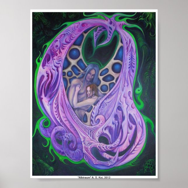 "Albtraum" A. S. Koi poster impressão (Frente)