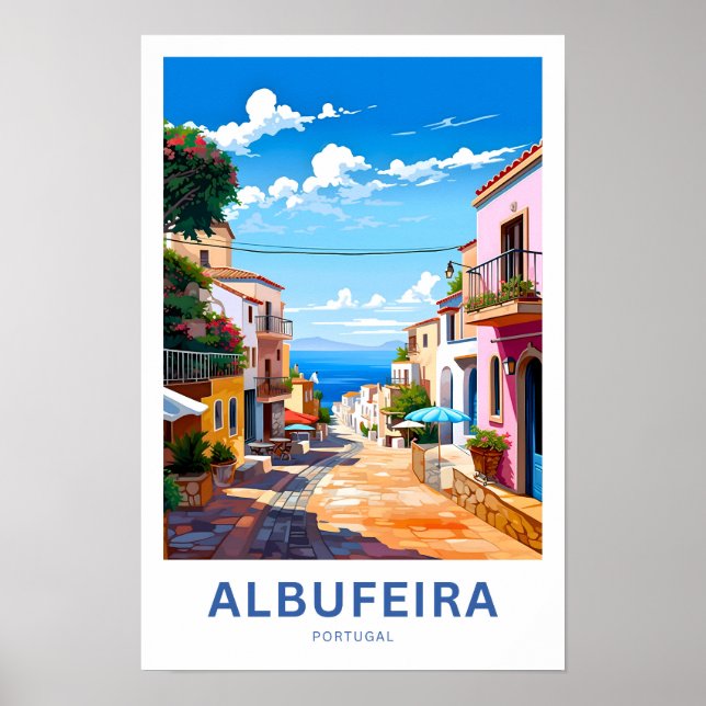Albufeira Portugal Viagem Impressão (Frente)