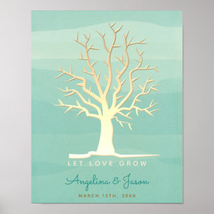 Álbum de Casamento Árvore de Impressão Digital em